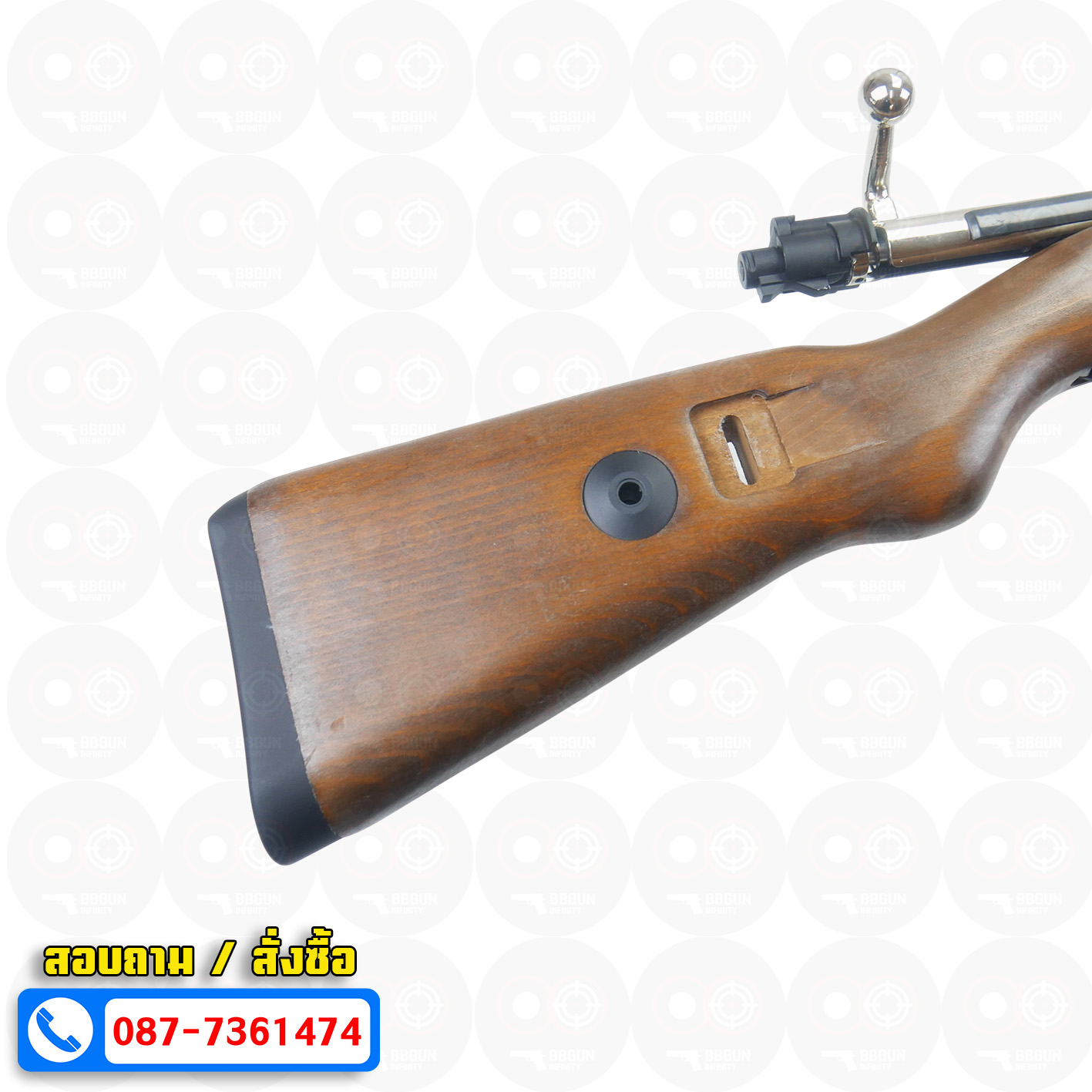 บีบีกันสไนเปอร์ไรเฟิล Double Bell 101A Kar98K คัดปลอกได้ พันท้ายไม้แท้ BB GUN Sniper Rifle