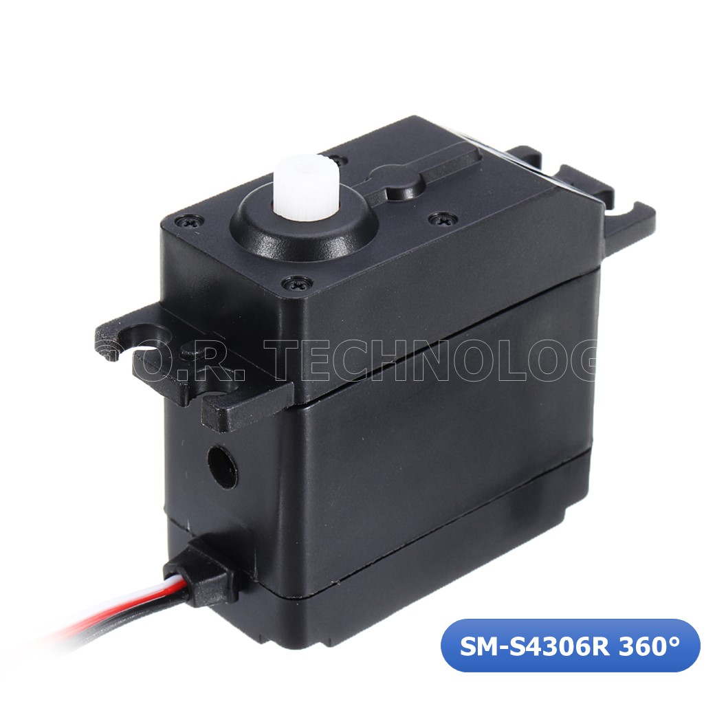 (1ชิ้น) NA304 เซอร์โวมอเตอร์ Spring RC SM-S4306R 6KG Continuous Rotation Robot Servo 360 องศา