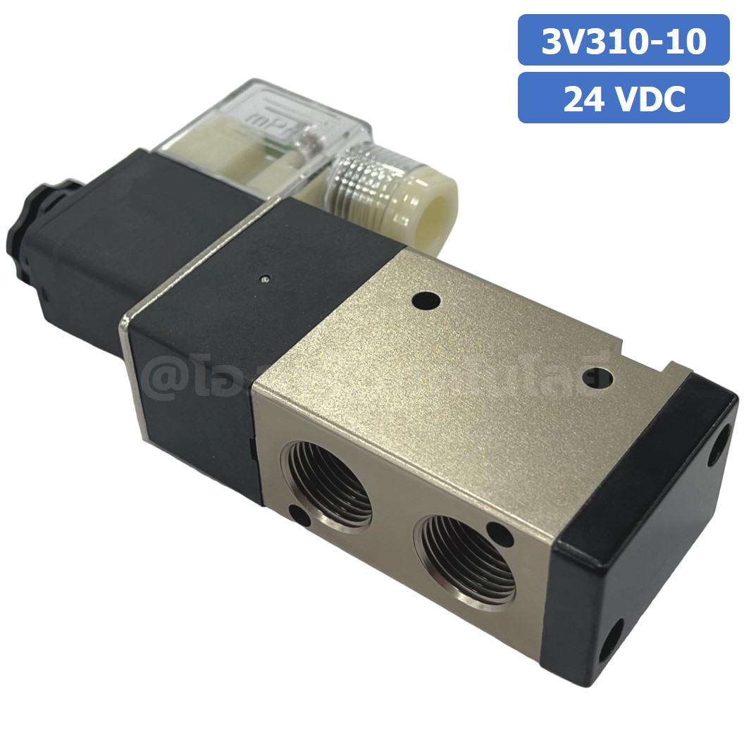 3V310-10 24VDC โซลินอยด์วาล์ว คอยล์ 1 ข้าง 3/2 way Single coil Solenoid Valve Pneumatic TIANYU โซลินอยลม วาล์วลม