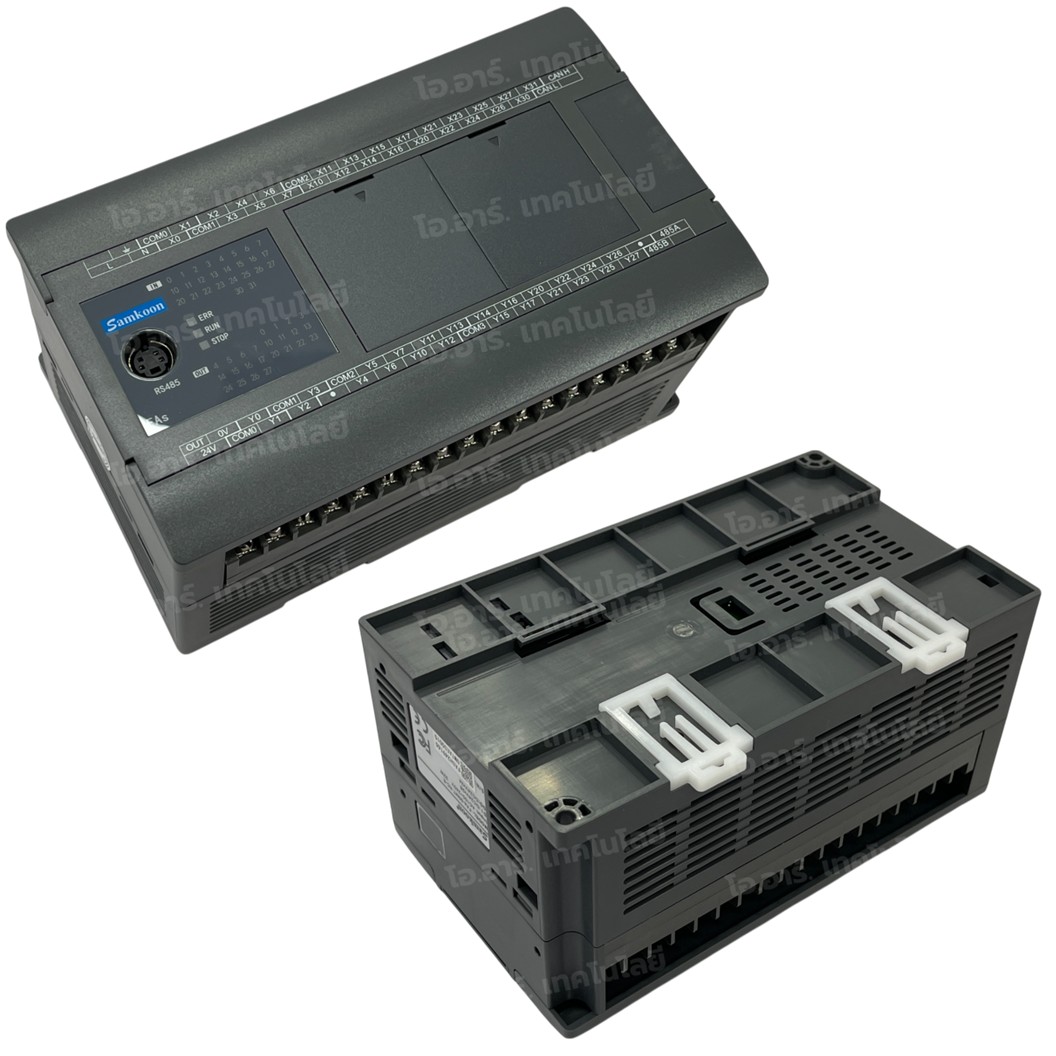 SAMKOON PLC FAs-50MT-AC-E 220VAC 50IO 26IN 24OUT Transistor Output บอร์ดอุตสาหกรรม Interfaces: RS232, RS485, Ethernet, USB-C