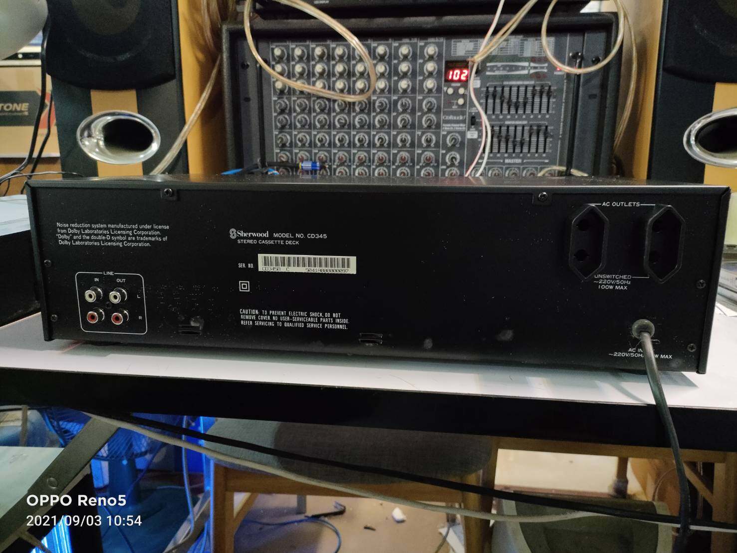 SHERWOOD CD345 STEREO CASSETTE DECK ตัวโชว์