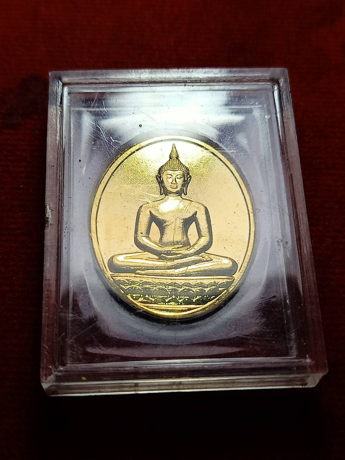 เหรียญพระพุทธสิหิงค์ หลวงพ่อมหาวิบูลย์ วัดโพธิคุณ จ.ตาก ปี 2537 ตลับเดิม (SKU-06682)