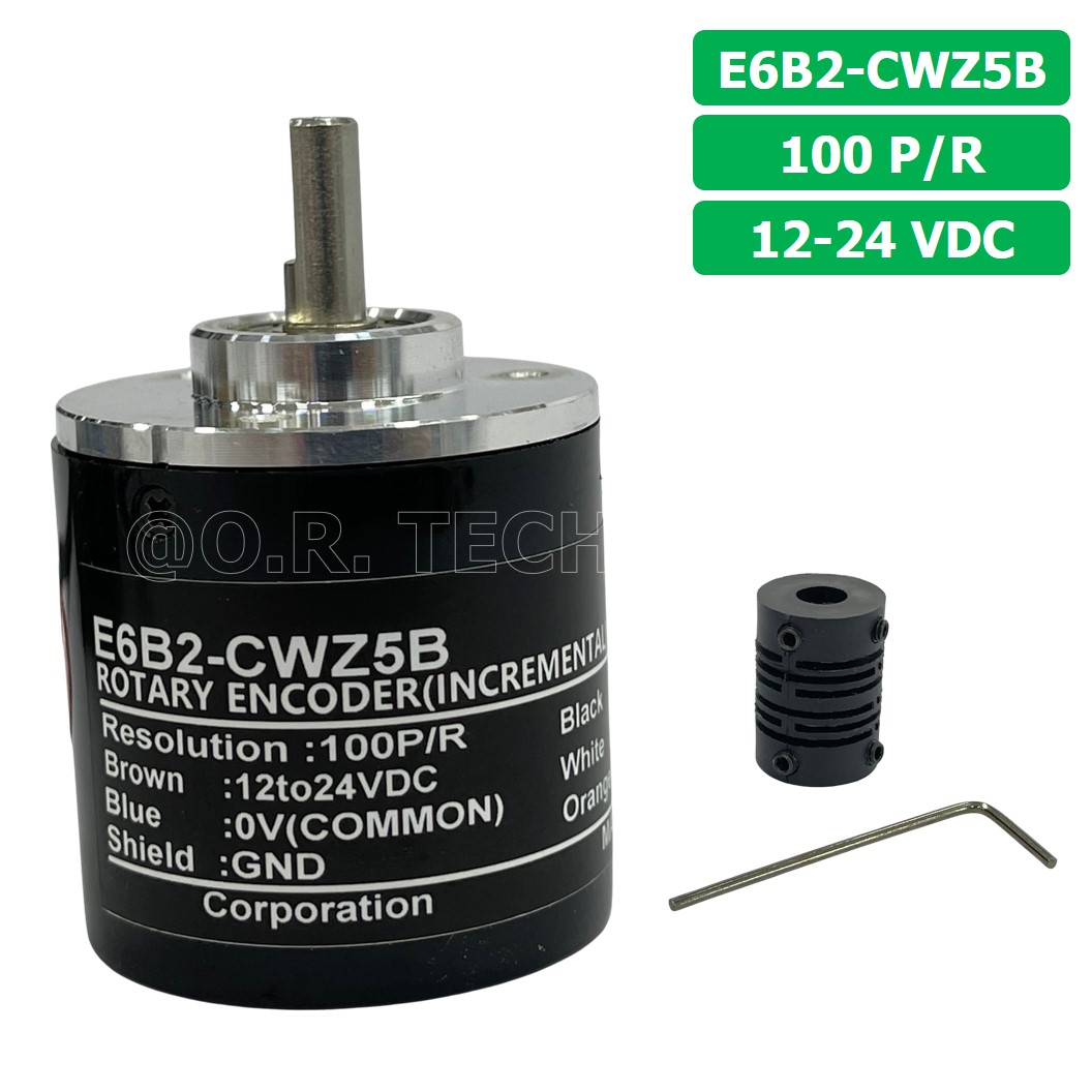 (1ชิ้น) E6B2-CWZ5B 100P/R 12-24VDC โรตารี่เอ็นโค้ดเดอร์ ROTARY ENCODER (INCREMENTAL)