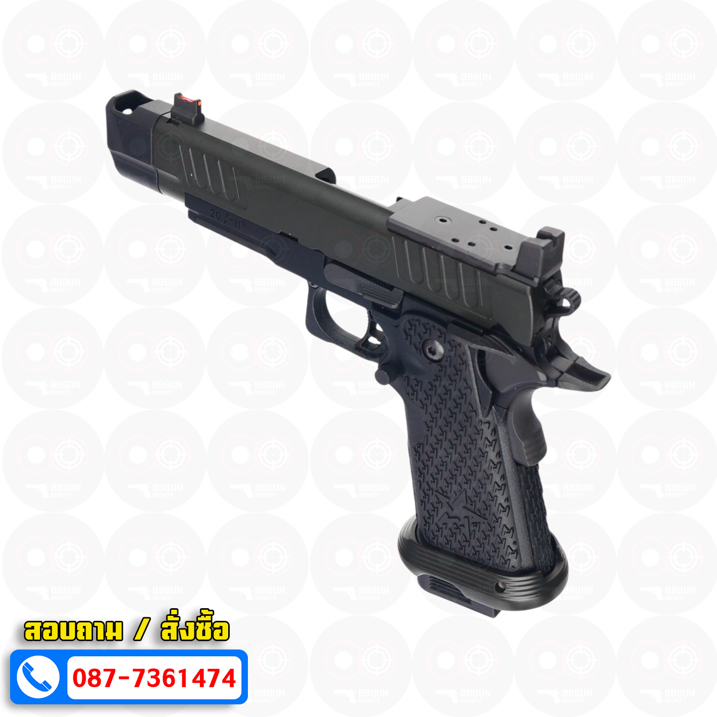 บีบีกันอัดแก๊ส ARMY R611-2 EMG Staccato P Comp 2011 VIP Grip BB GUN