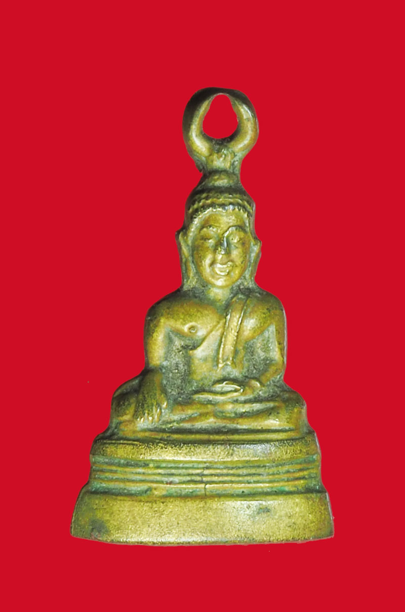 *32315 พระกริ่งหลวงพ่อโต วัดบางพลี สมุทรปราการ เนื้อทองเหลือง 7