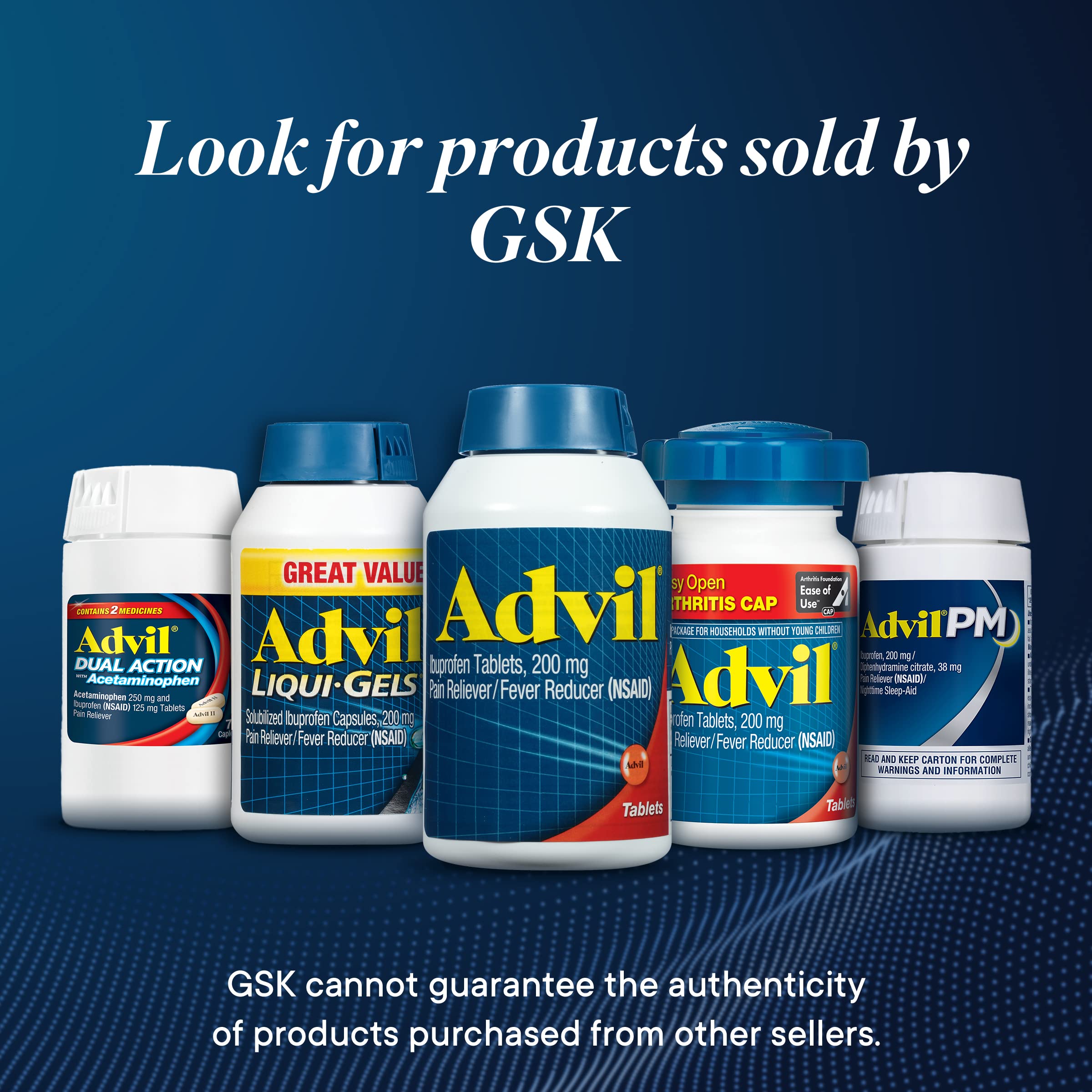 Advil Ibuprofen 200 mg / Pain reliever / Fever Reducer แก้ปวด ลดไข้ จากอเมริกาค่ะ