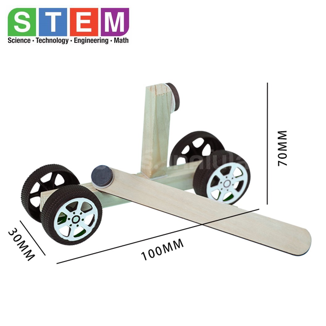 T-M69 ชุดประกอบไม้ รถ พลังงานแม่เหล็ก Wooden Magnetic Car Wooden Kit STEM Education ของเล่นเสริมทักษะ เสริมพัฒนาการ ชุดเรียนรู้ ชุดทดลอง รถไม้ แม่เหล็กผลัก