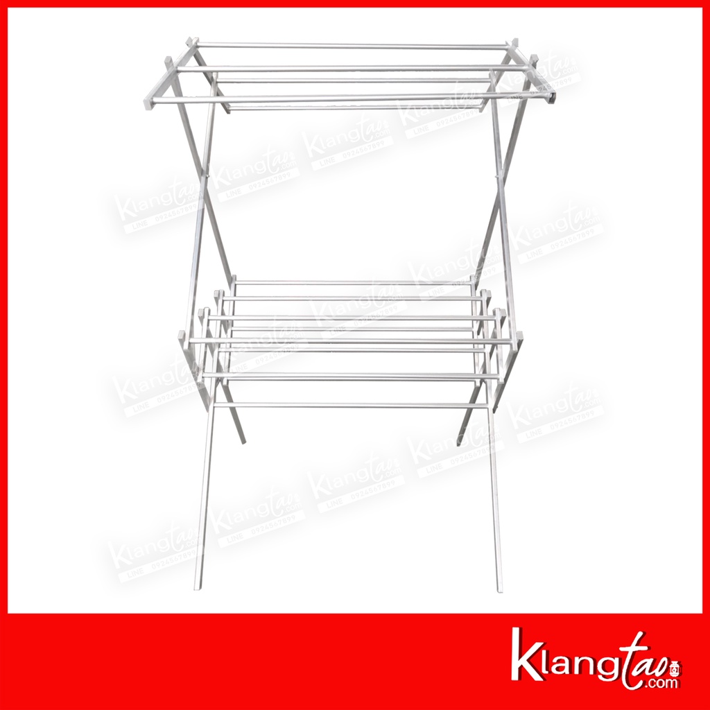 ราวตากผ้าพับได้ ข้างบนจั่ว รุ่น R605 ราวแขวนผ้า ราวตากผ้า ราว 6 เส้น