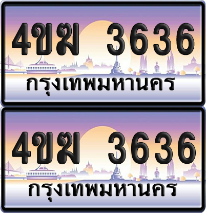 ทะเบียน 3636 ป้ายประมูล 4ขฆ 3636 (4)