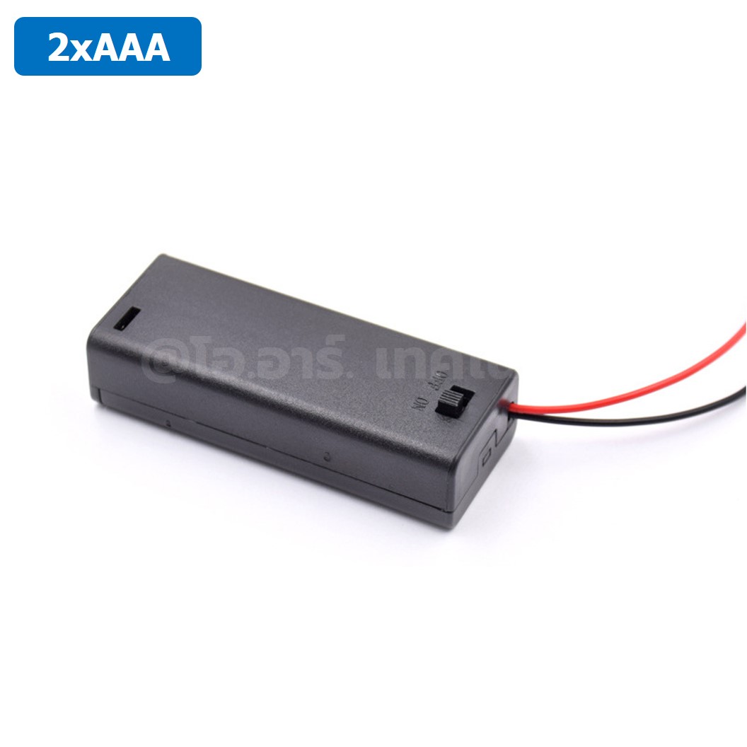 BH-AAAx2C รางถ่าน AAA 2 ก้อน แบบมีฝาปิด 3V Battery Holder 2AAA for Microbit สำหรับ บอร์ดไมโครบิต Micro:bit