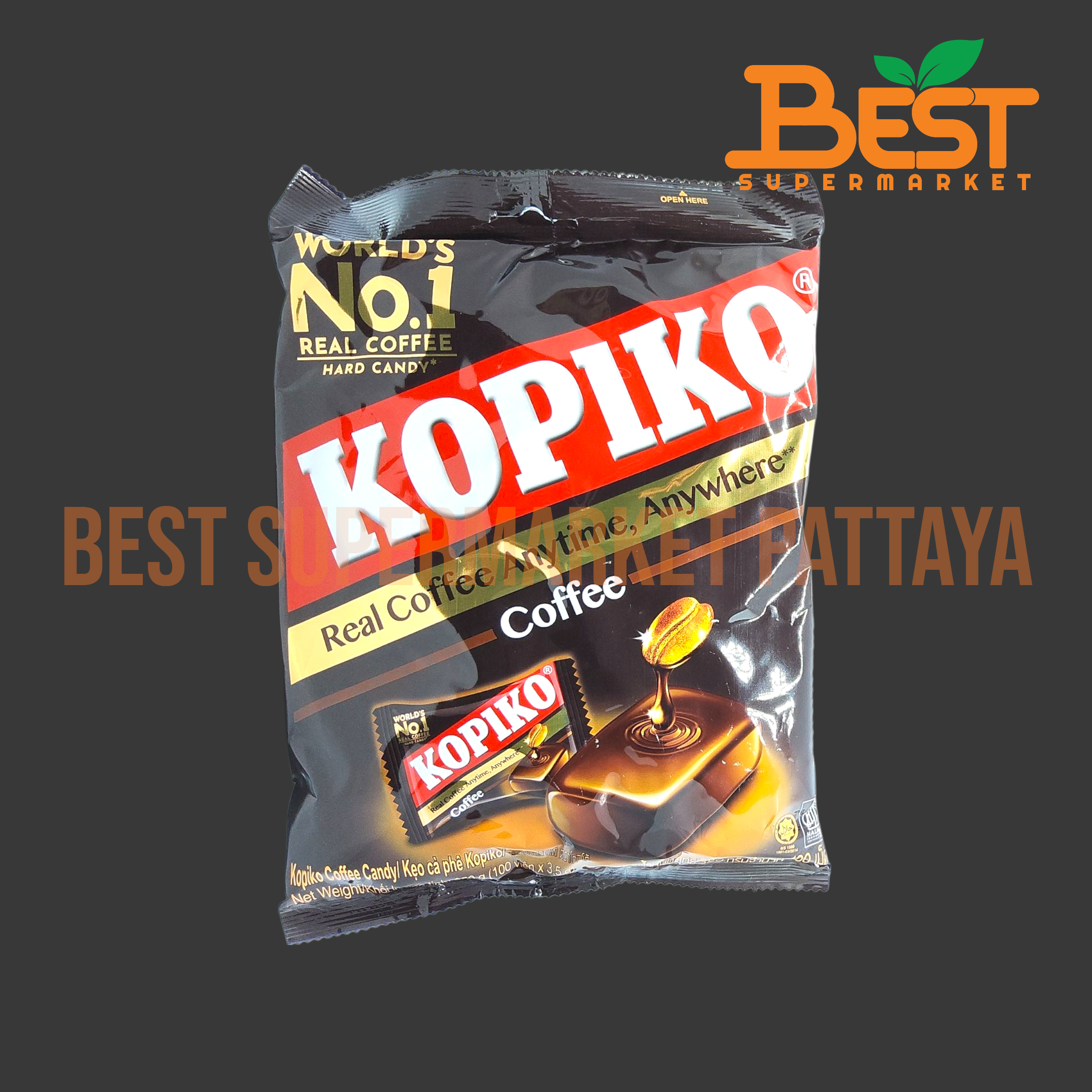 โกปิโก้ ลูกอมรสกาแฟ 100 เม็ด 350 กรัม.Kopiko Coffee Candy 100 Pieces. 350g.18