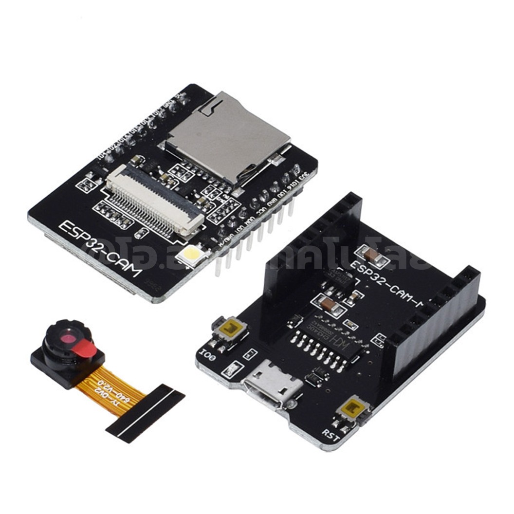 ESP32-CAM พร้อมกล้อง / เสาอากาศ OV2640 4MB WiFi + Bluetooth Module ESP-32CAM โมดูลกล้อง/เสาอากาศ 2.4G WIFI module with IPEX to SMA Female external antenna adapter with SMA Male antenna