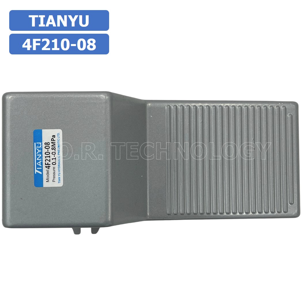 (1ชิ้น) 4F-210-08 เท้าเหยียบลม วาล์วเท้าเหยียบ Foot Switch Valve Pneumatic TIANYU 4F210-08