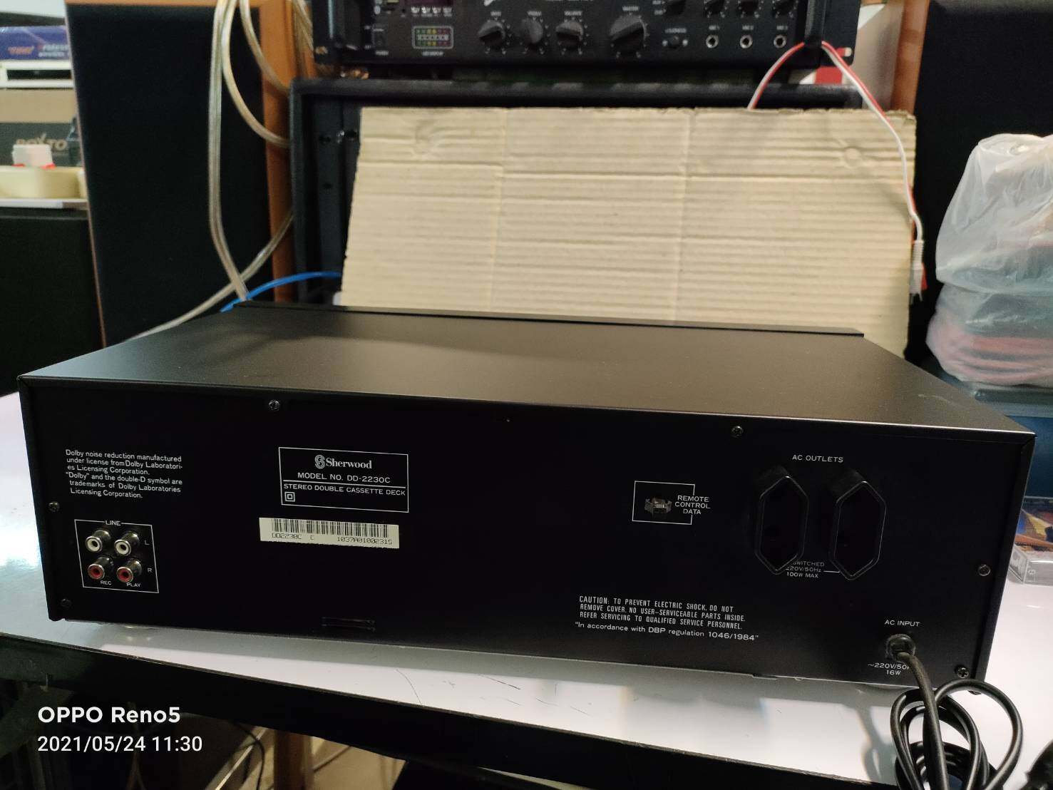 SHERWOOD DD2230C STEREO DOUBLE CASSETE DECK เล่นได้ อัดไม่ได้ ของใหม่