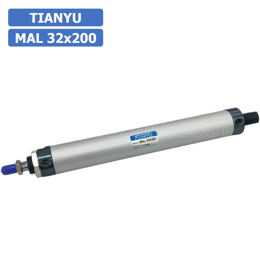 (1ชิ้น) กระบอกลม ขนาดเล็ก รุ่น MAL 32x200 (Mini Air Cylinder Series) Pneumatic Cylinder กระบอกลมนิวเมติก
