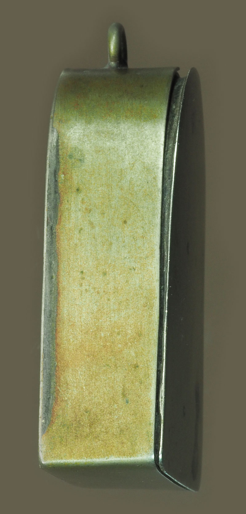 *38156 กรอบแป๊ะตัง เก่า สำหรับใส่พระหลวงปู่ทวด หลังเตารีด พิมพ์ใหญ่ 17