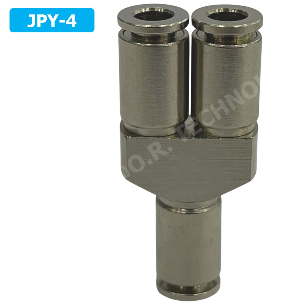 (1ชิ้น) JPY-4 ข้อต่อลม สแตนเลส 3ทาง ตัวY STAINLESS 3 Way Air Connector JPY Pneumatic 3 Ways Fitting ข้อต่อลมสแตนเลส สำหรับ สายลม 4x2.5mm