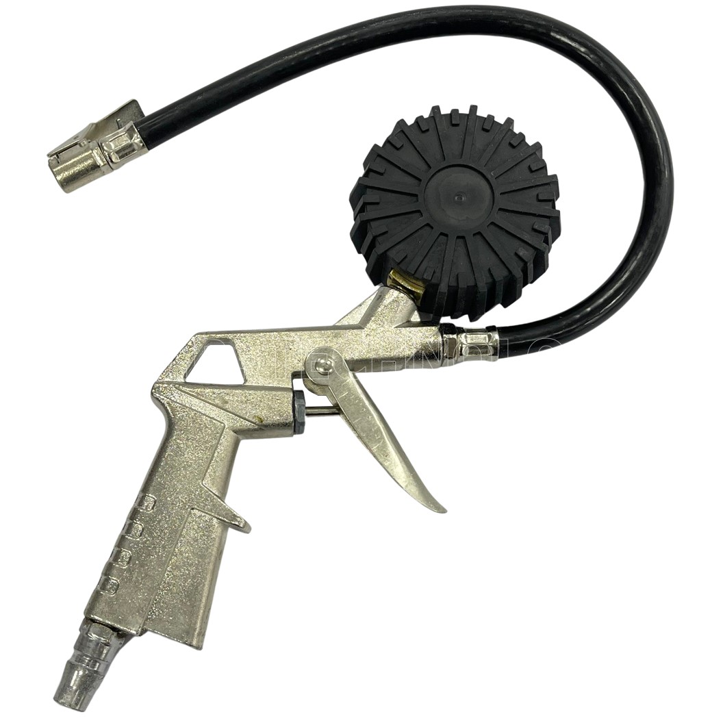 (1ชิ้น) ปืนเติมลม พร้อมเกจวัดลม ปืนเติมลมยางพร้อมเกจวัด ปืนลม Air Inflating Gun