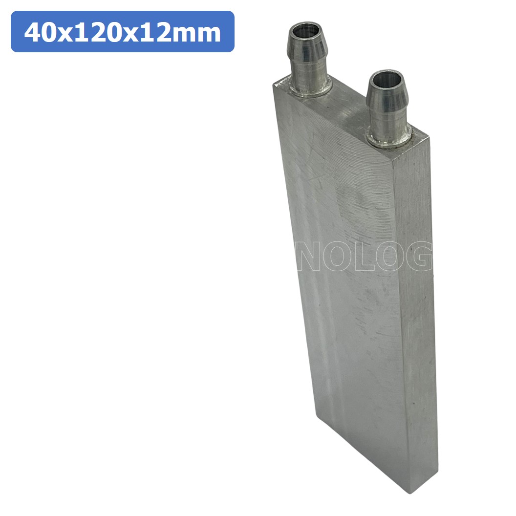 (1ชิ้น) NA563 บล็อกน้ำระบายความร้อน ขนาด 40x120x12mm บล็อกน้ำ อลูมิเนียมบล็อก Water Cooling Head Water Cooling Plate Aluminium block 40*120*12mm แผ่นร้อนเย็น