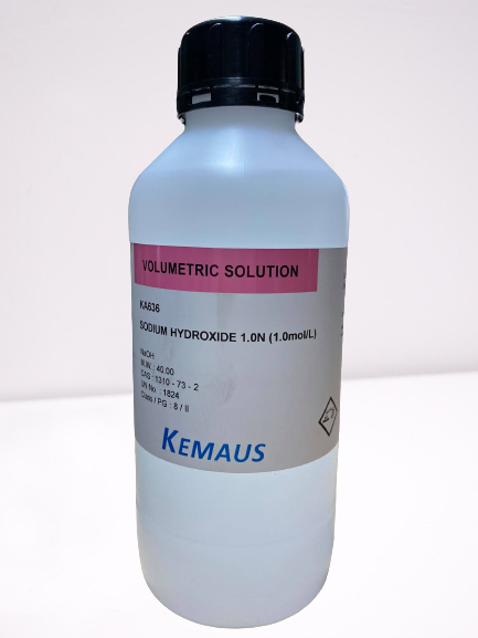 SODIUM HYDROXIDE 1.0 N Volumetric Solution KemAus 1 LT KA636