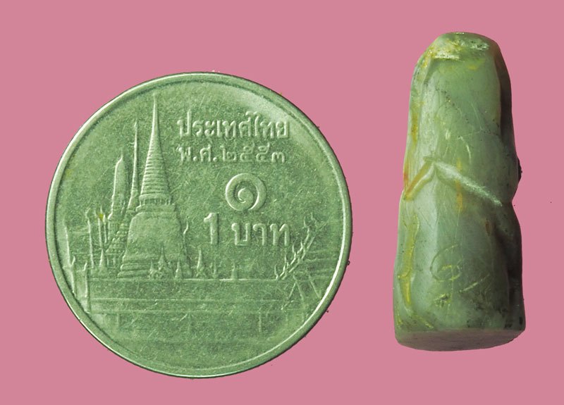 ขายแล้ว*38935 พระปิดตาหินแกะ เนื้อว่านสบู่เลือด หลวงพ่อจ้อย วัดบางช้างคลานเหนือ นครปฐม ยุค 24XX 6