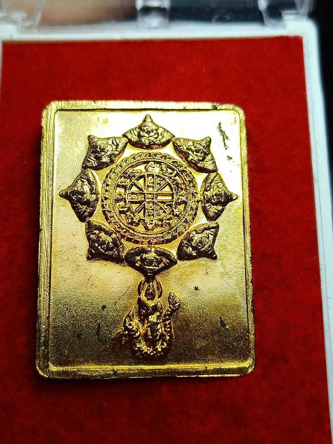 เหรียญแสตมป์ ท้าวจตุคามรามเทพ รุ่นเพชรพิรุณ ณ พระมหาธาตุวรมหาวิหาร จ.กำแพงเพชร ปี 2550 พร้อมกล่อง (SKU-10691)