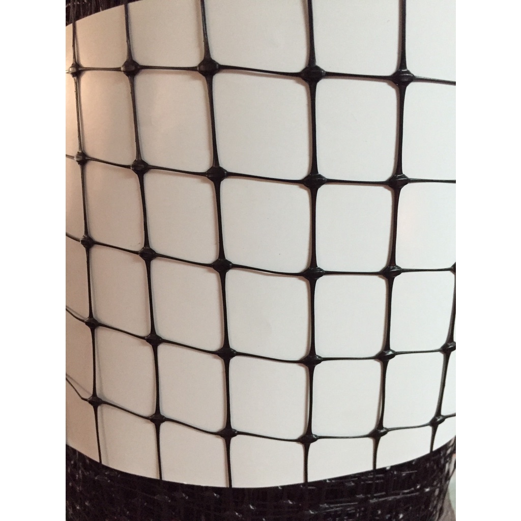 ตาข่ายเอ็นไก่ สี่เหลี่ยม ตา 3/4"x3/4" สีดำ (ราคารวมแวท) ตาข่ายล้อมไก่ ตาข่ายพลาสติก ไล่นกพิราบ ป้องกันนกพิราบ เอ็นล้อมกรงไก่