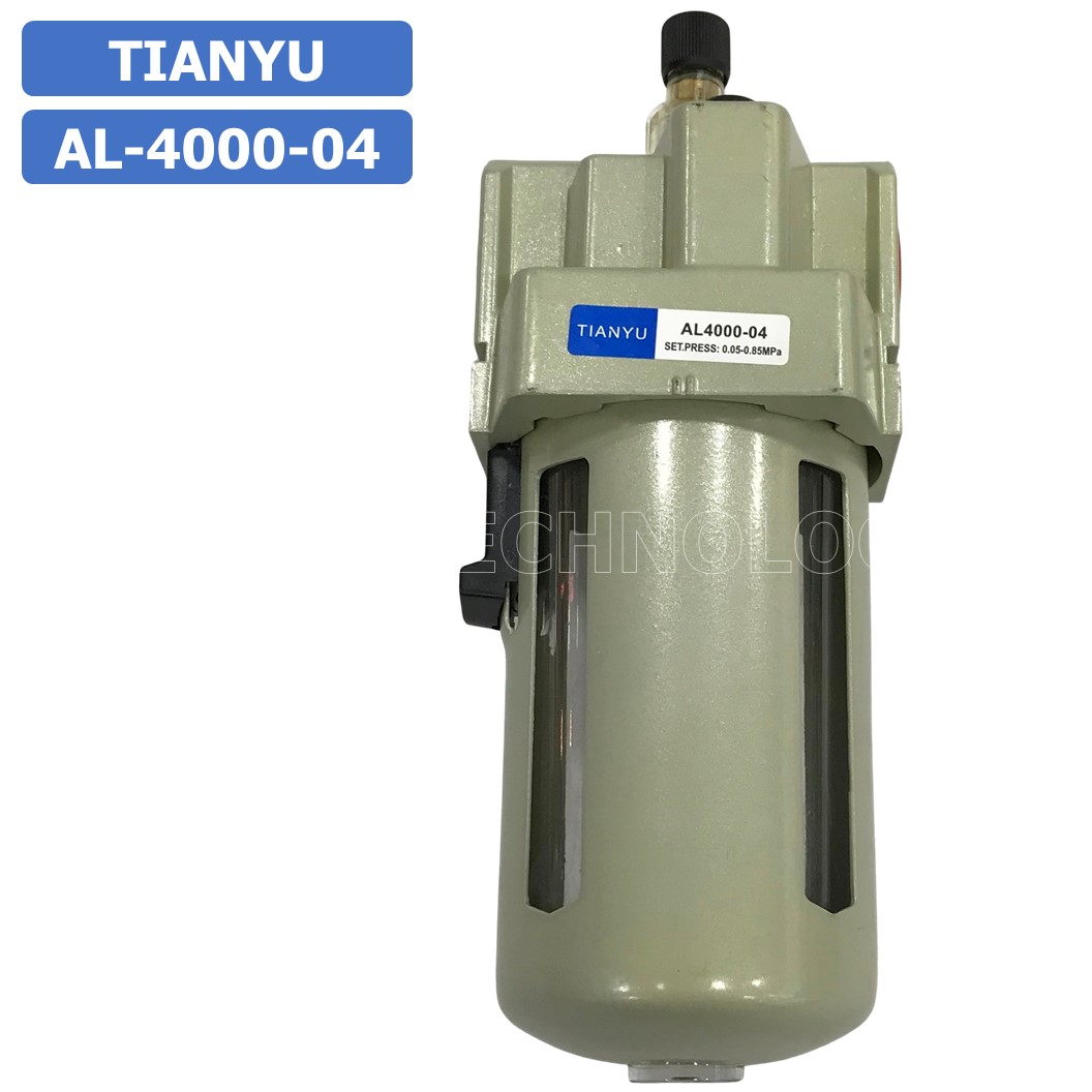 (1ชิ้น) AL-4000-04 อุปกรณ์ผสมน้ำมันหล่อลื่น ตัวผสมน้ำมัน ตัวจ่ายน้ำมันหล่อลื่น Air Lubricator Pneumatic TIANYU AL4000-04