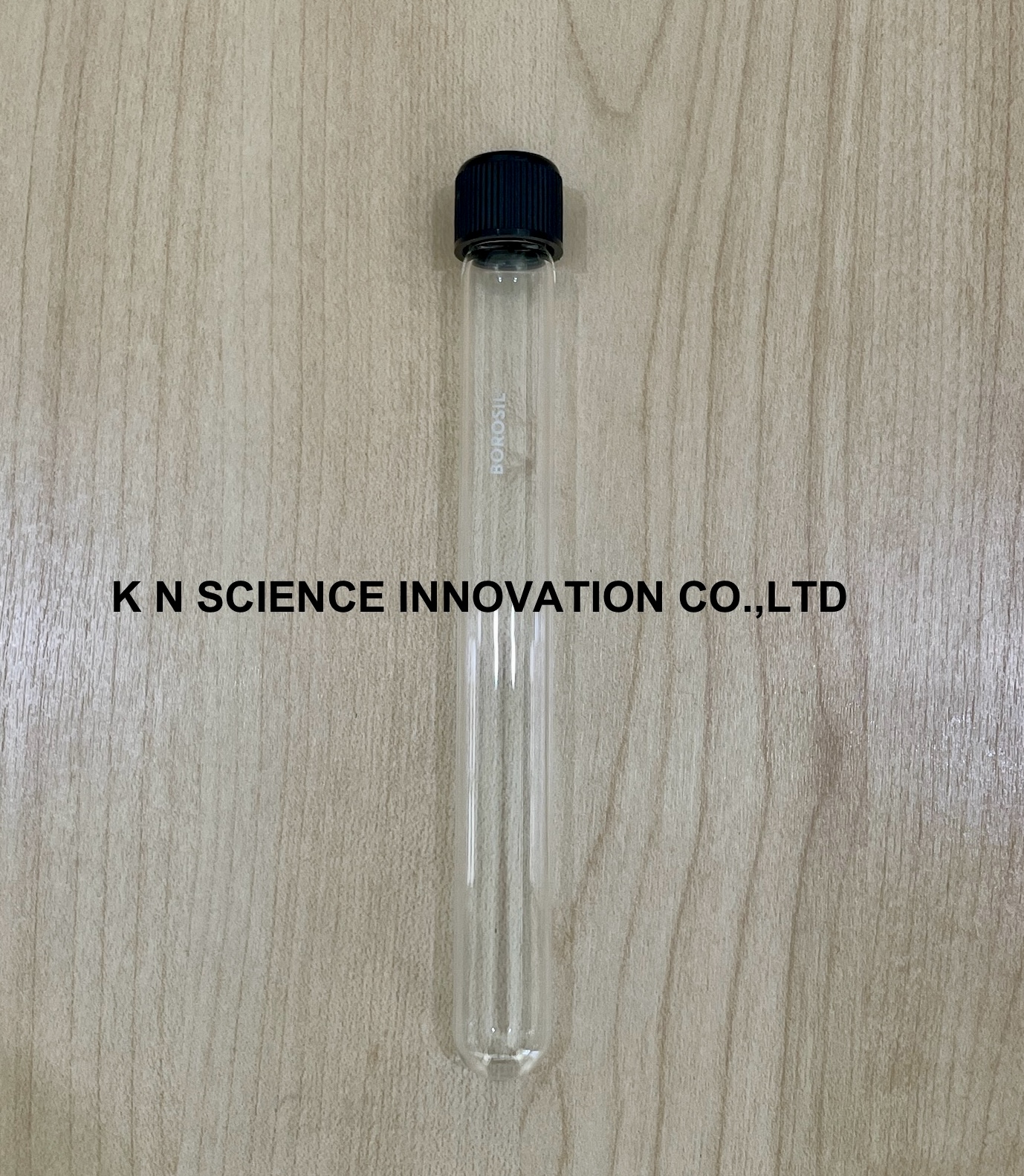 Culture Tubes, Clear glass, Round Bottom, with PP Screw Cap, BOROSIL หลอดทดลองสีใส ก้นมน ชนิดฝาเกลียว 9900