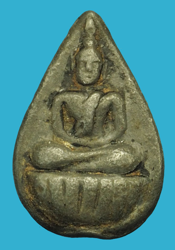 ขายแล้ว*37173 พระหยดน้ำ หลังนาคปรก จุมรัก หลวงพ่อเดิน วัดหนองโพ นครสวรรค์ เนื้อชินตะกั่ว 40