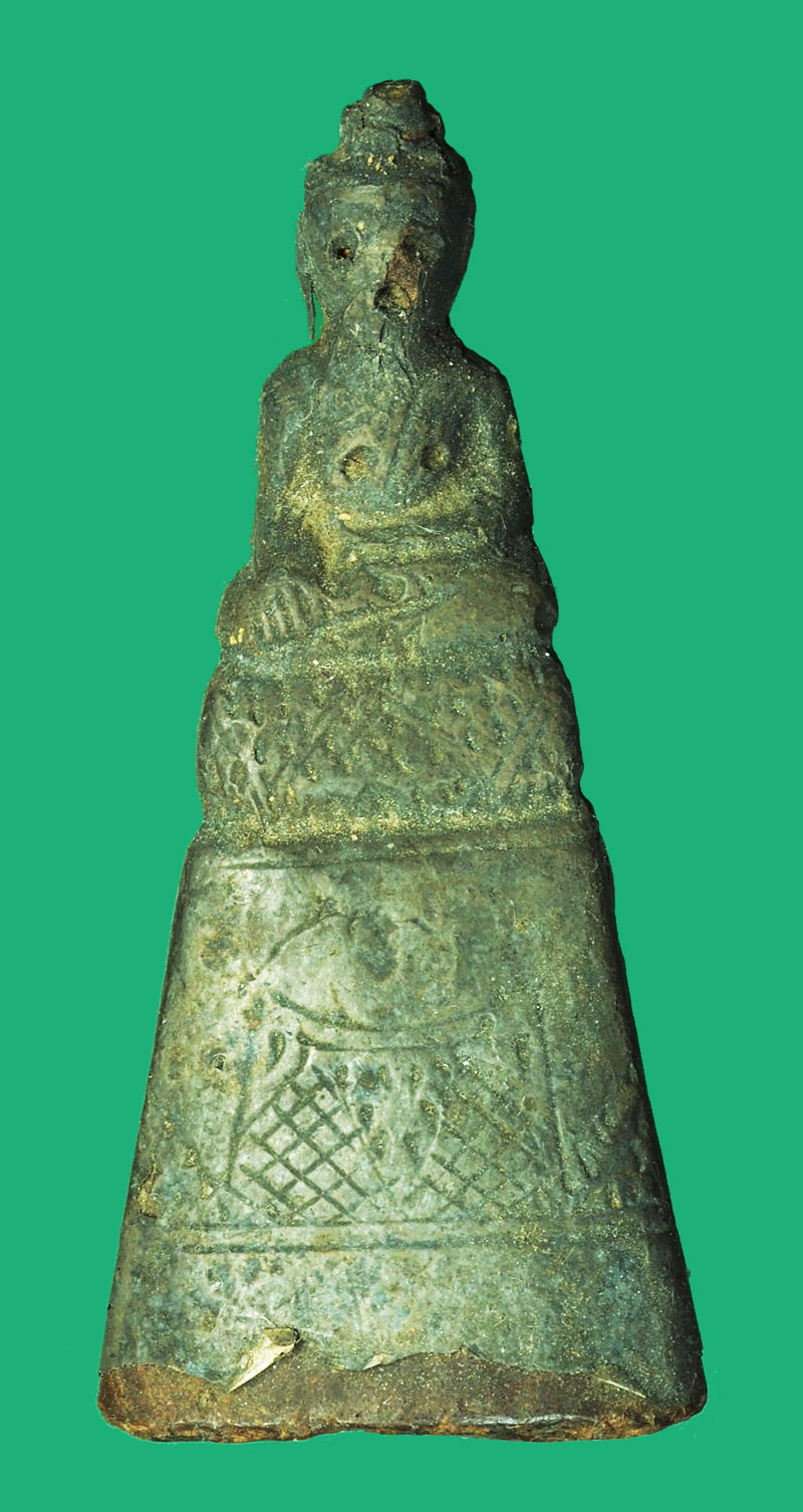 *29135 พระบูชาบุเงิน สมัยอยุธยา เนื้อครั่งผสมว่าน 2