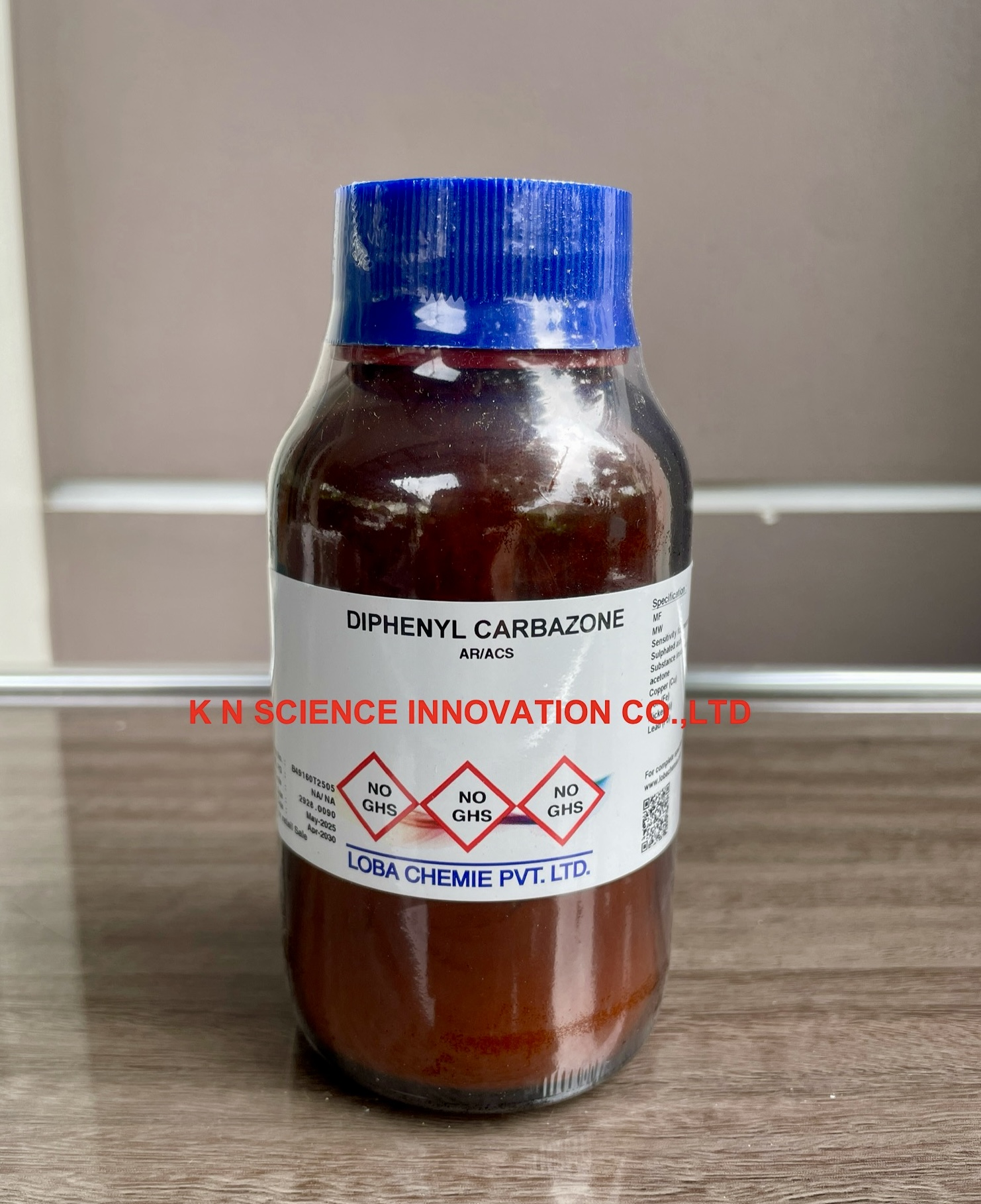 Diphenyl carbazone, AR 538-62-5 ,25 g , Loba 0352200025
