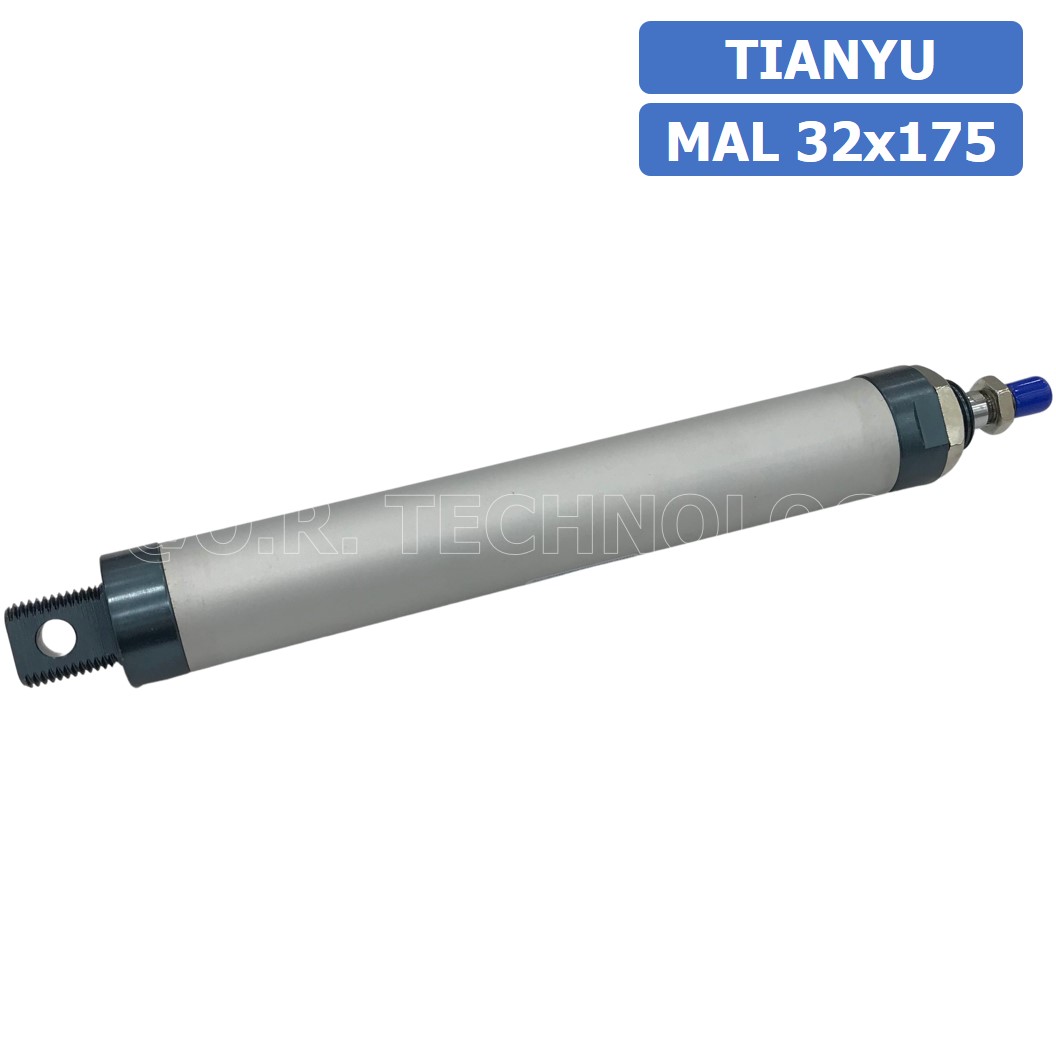 (1ชิ้น) กระบอกลม ขนาดเล็ก รุ่น MAL 32x175 (Mini Air Cylinder Series) Pneumatic Cylinder กระบอกลมนิวเมติก