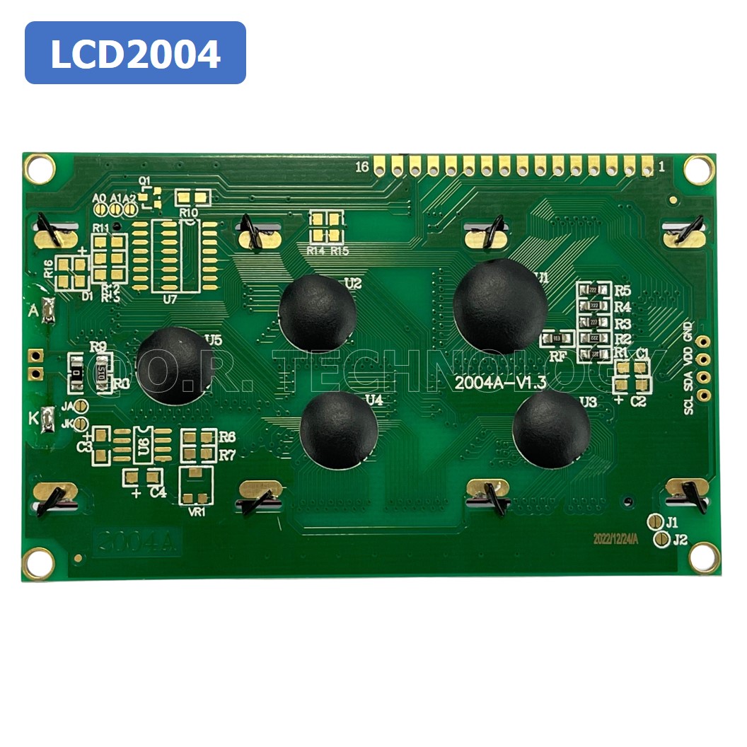 (1ชิ้น) AA015 โมดูลจอแสดงผล LCD2004 Blue Backlight จอแสดงผล หน้าจอ LCD Module