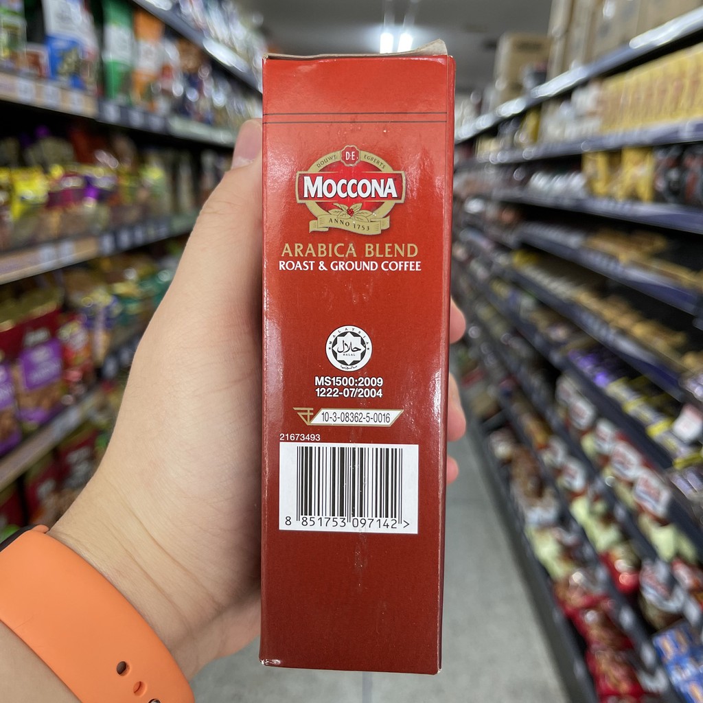 มอคโคน่า กาแฟแท้คั่วบด 250 กรัม Moccona Roast & Ground Coffee 250 g.