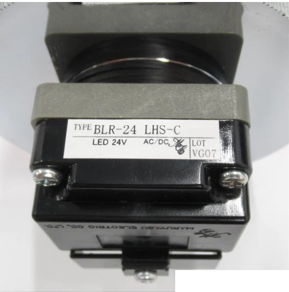 MARUYASU PLR-200_LHSP-C ไพล็อตแลมป์หัวโดมสีส้ม 80 มม. 1 LED 220V IP65