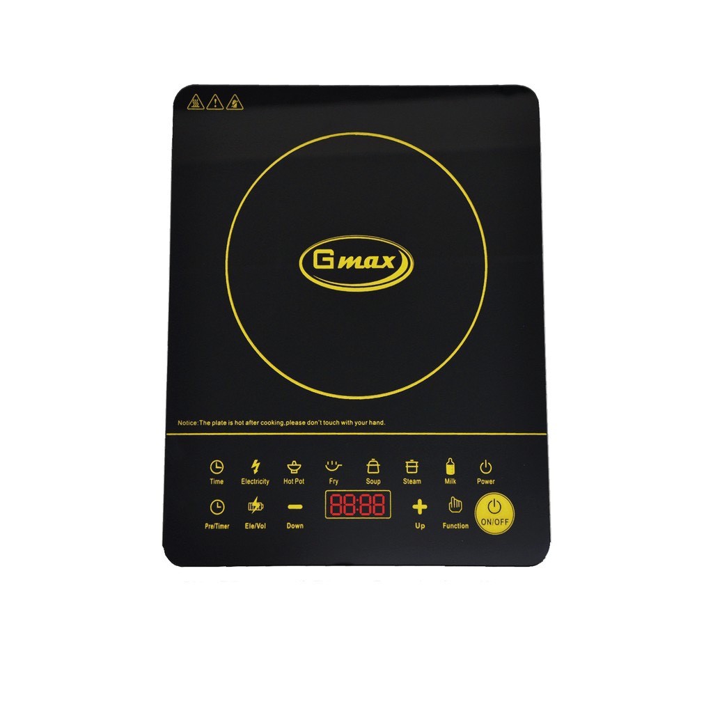 Gmaxเตาแม่เหล็กไฟฟ้า1650Watts ทัชสกรีน กระจกคริสตัลเกรดเอ รุ่น IC-C12 สินค้ารับประกัน 1 ปี