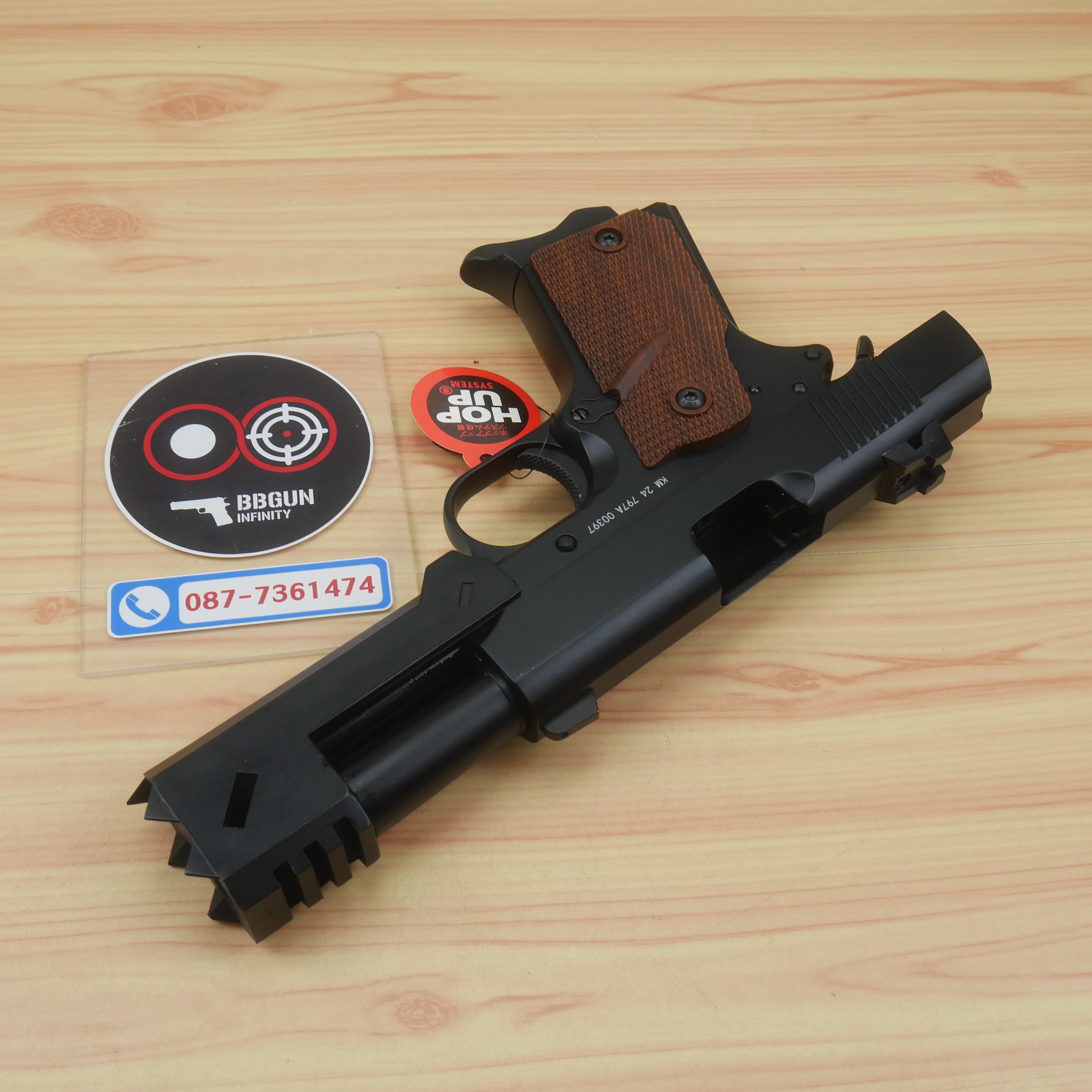 บีบีกันอัดแก๊ส DETONICS .45 Chisato's - Double Bell 797A BB GUN