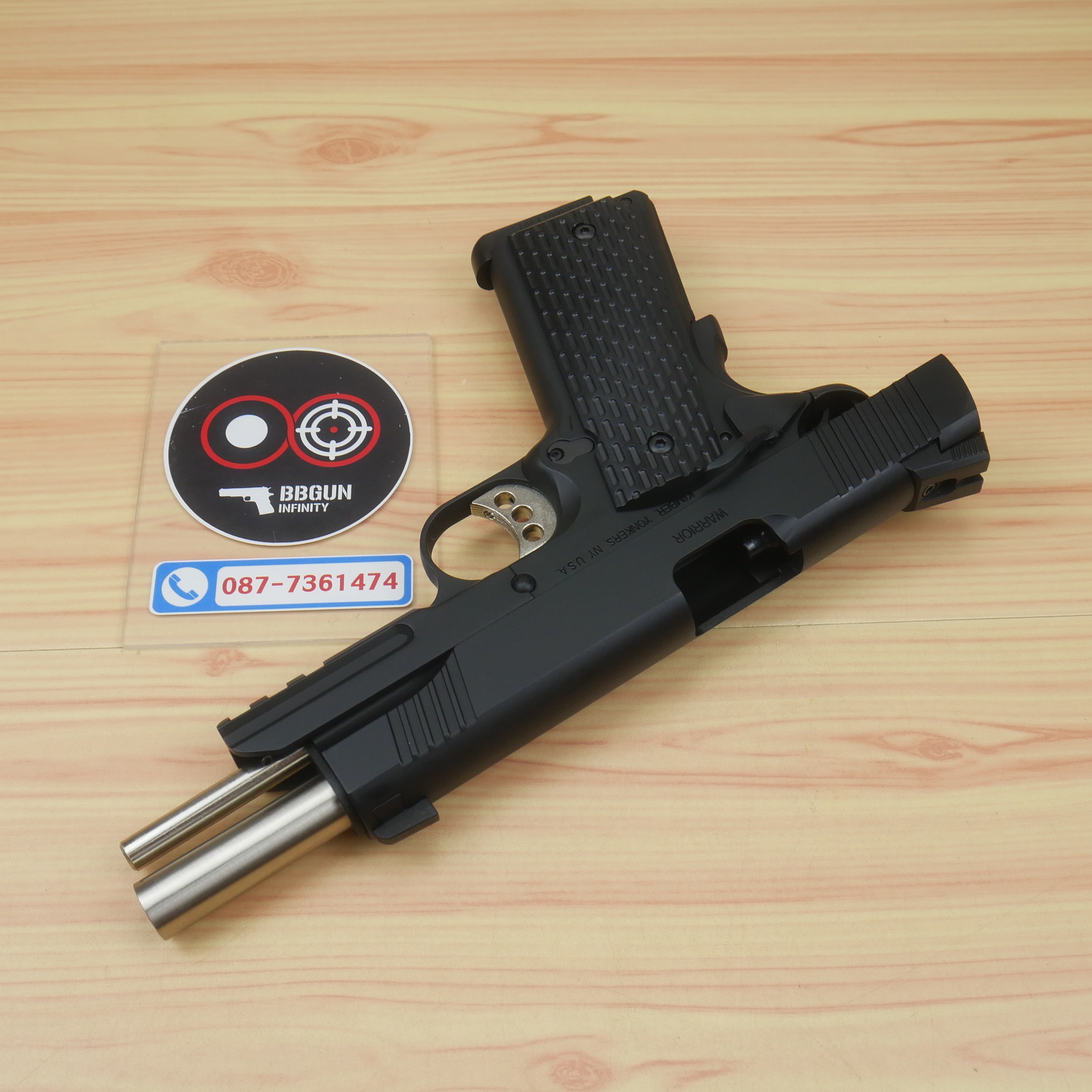บีบีกันอัดแก๊ส Army Armament R28 Kimber Warrior 1911 สีดำ BB GUN
