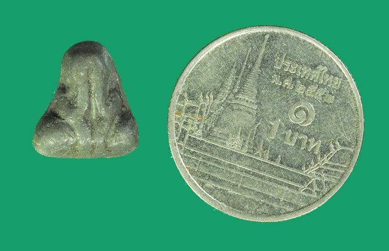 *33498 พระปิดตา หลังเรียบ เนื้อชินตะกั่วเก่า ไม่ทราบที่ 6