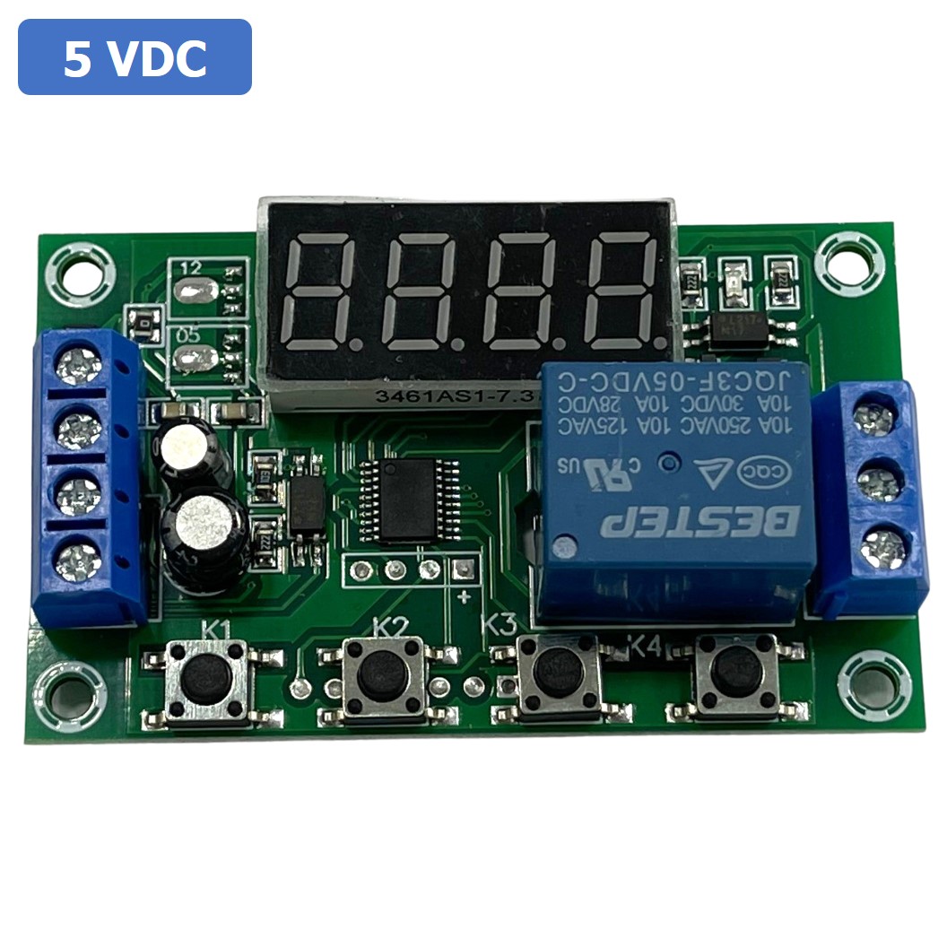 (1ชิ้น) BA294 5VDC 1 Channel Relay Module Delay Timer Control Switch Board YYC-2S โมดูลตั้งเวลา โมดูลปรับเวลา