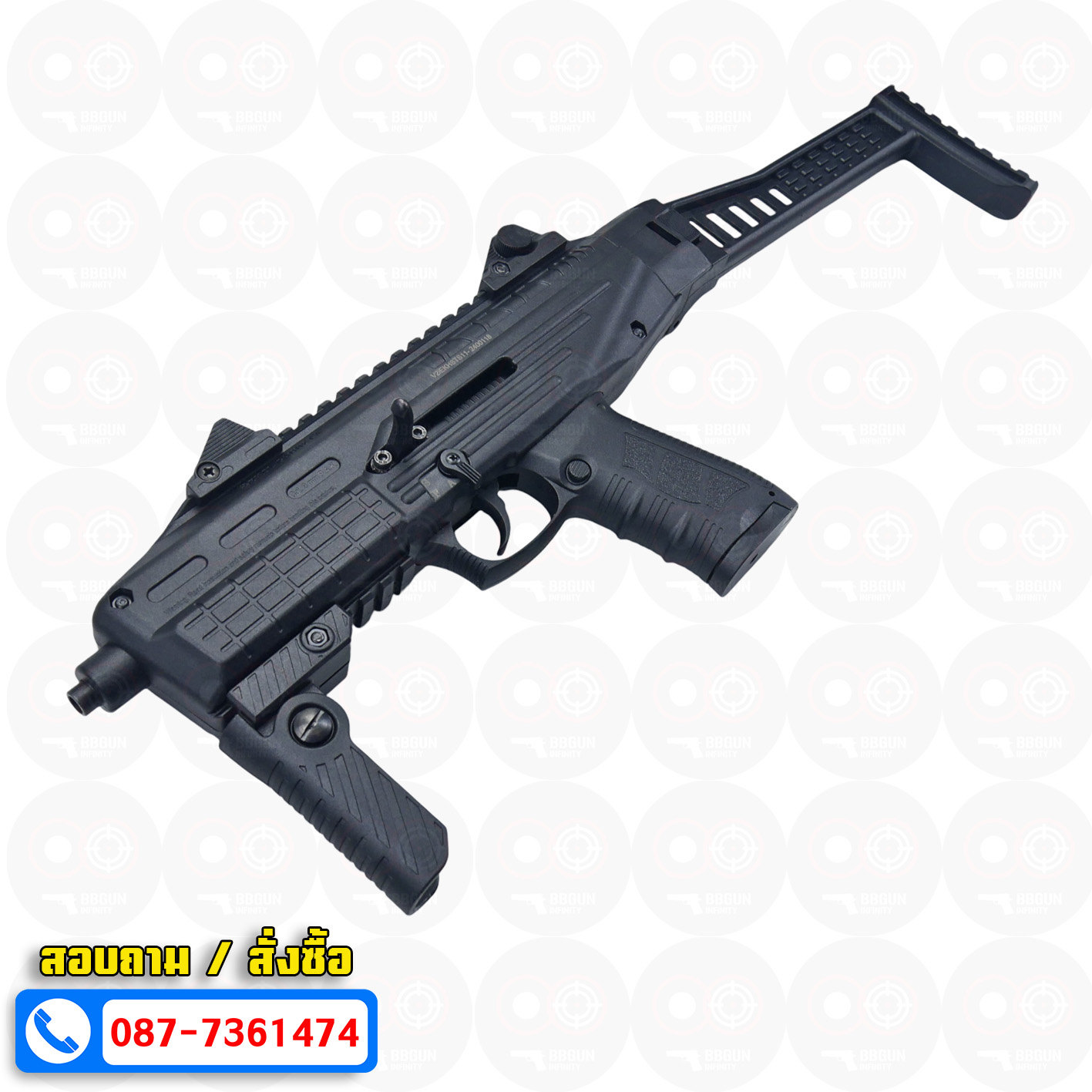 แบลงค์กัน Ekol GANNET-A Semi - Full Auto 9 mm. P.A.K. Blank gun สีดำ (แถม 2 แม็กกาซีน)