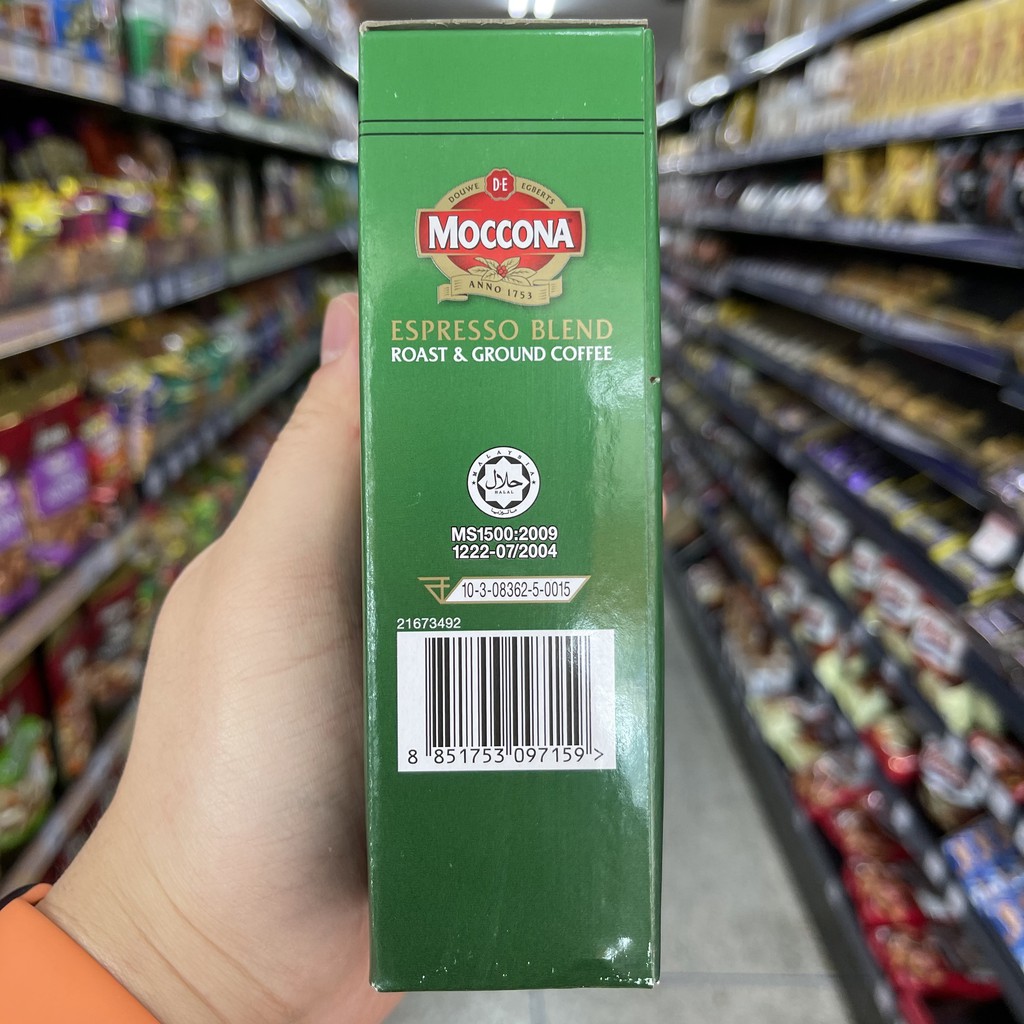 มอคโคน่า กาแฟแท้คั่วบด 250 กรัม Moccona Roast & Ground Coffee 250 g.