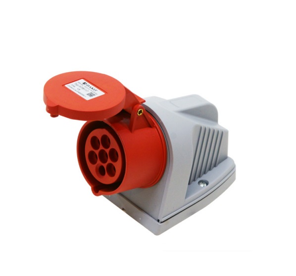 HTB117 เต้ารับตัวเมีย 7 ขา ปลั๊กสำหรับตู้เย็น 6P+E (7Pole) 16A 400V 6H "DAKO PLUG"