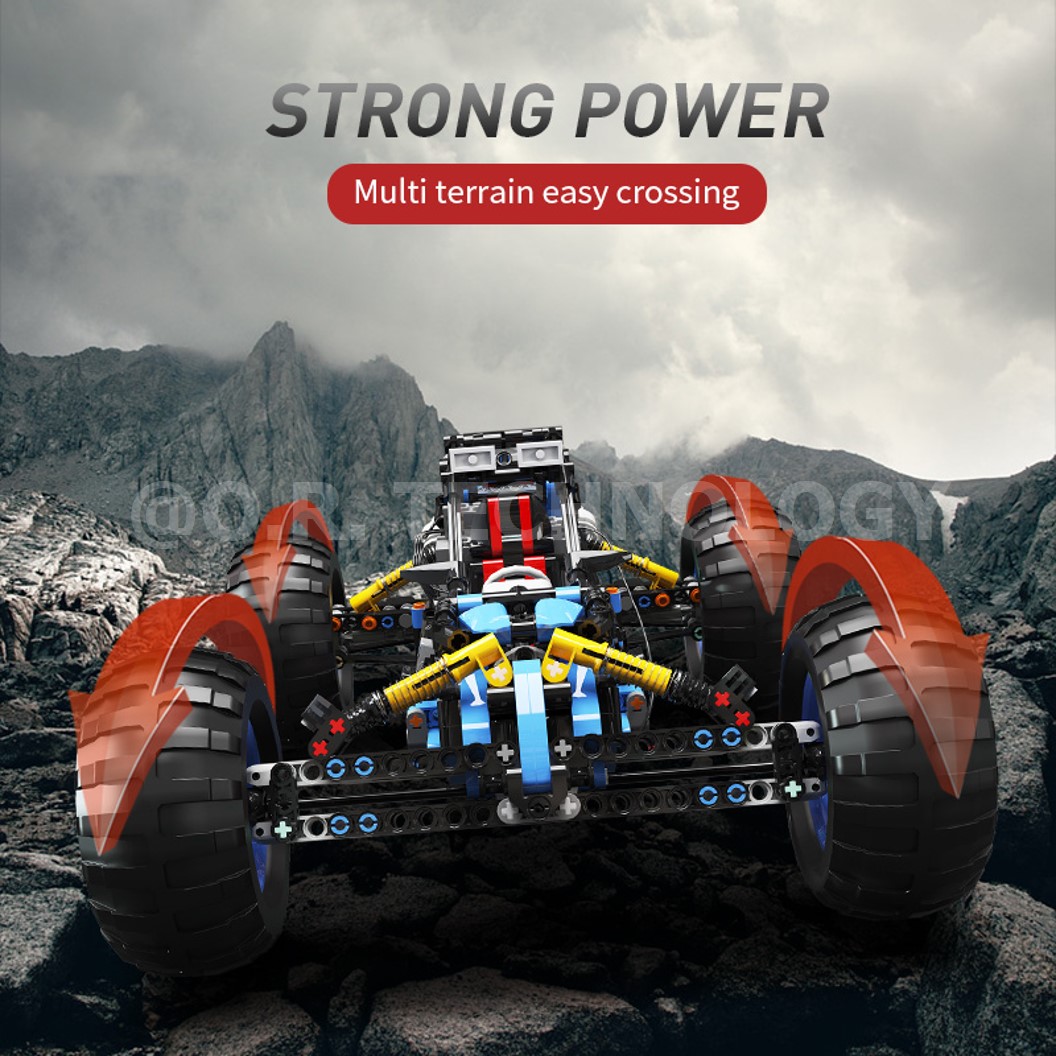 KEEYEE WORLD K96116 ชุดเรียนรู้ เสริมทักษะ Off-load Climbing Vehicle ตัวต่อ STEAM Educational Programmable Robot Kit Building Block