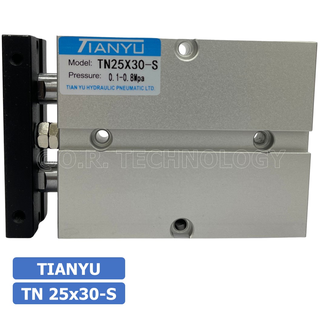 (1ชิ้น) TN 25x30-S กระบอกลม แบบแกนคู่ กระบอกลมคอมแพ็ค 2 แกน Twin-Rod Cylinder compact Double-shaft Air Pneumatic