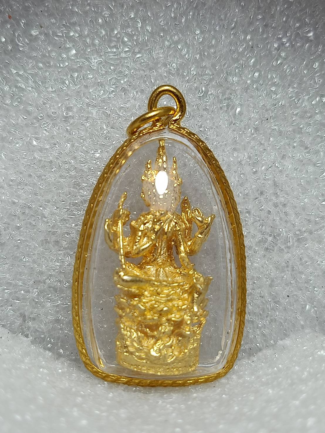 จี้พระพรหมหลวงพ่อพูล กะไหล่ทอง วัดไผ่ล้อม จ.นครปฐม มี 20 องค์ (SKU-10274)