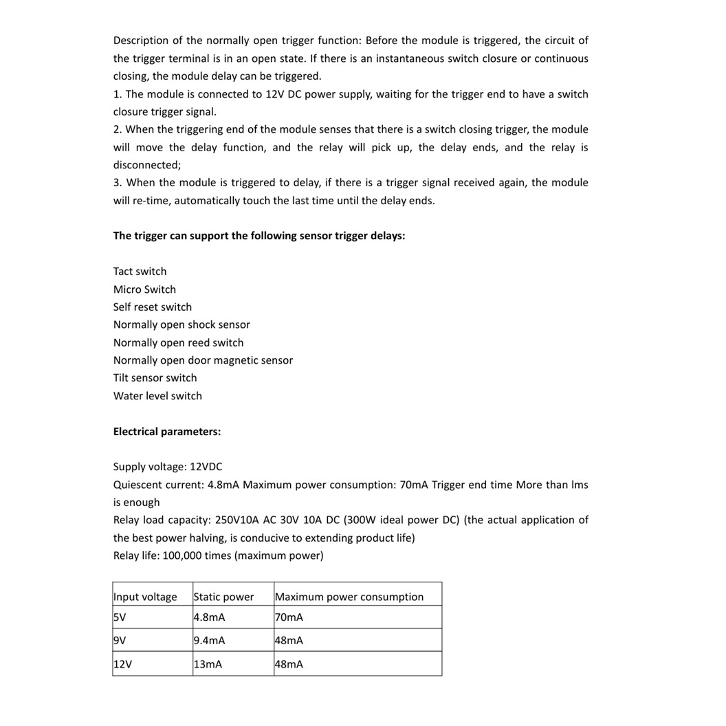 CM802 DC 5V/9V/12VDC Normally open trigger delay switch relay module DC 5V delay circuit timing vibration alarm โมดูลตั้งเวลา รีเลย์ตั้งเวลา ไทม์มิ่งรีเลย์ รีเลย์หน่วงเวลา
