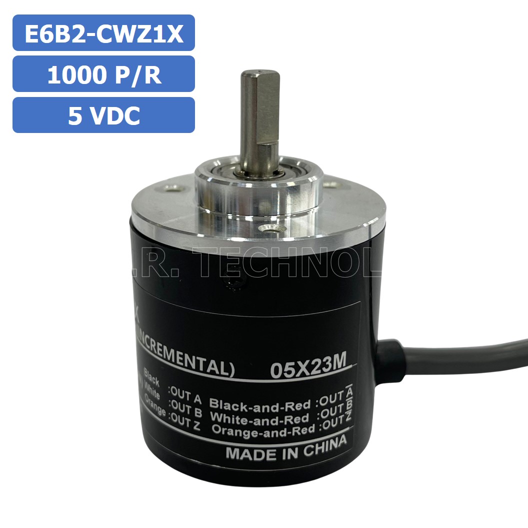 (1ชิ้น) E6B2-CWZ1X 1000P/R 5VDC โรตารี่เอ็นโค้ดเดอร์ ROTARY ENCODER INCREMENTAL