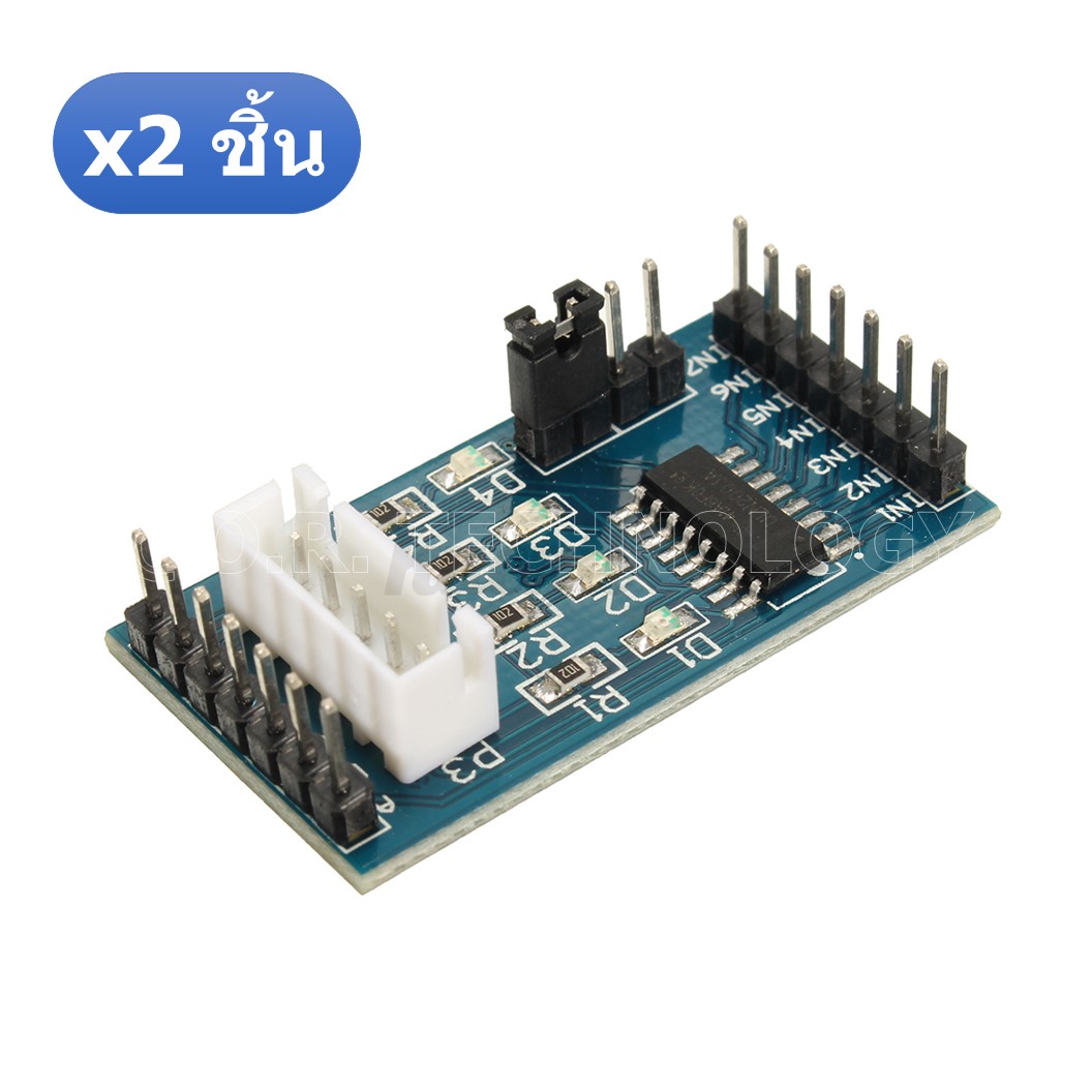 (2ชิ้น) AA088 โมดูลขับมอเตอร์ สเต็ปเปอร์มอเตอร์ บอร์ดไดรเวอร์ ULN2003 Driver Board Stepper Motor Blue